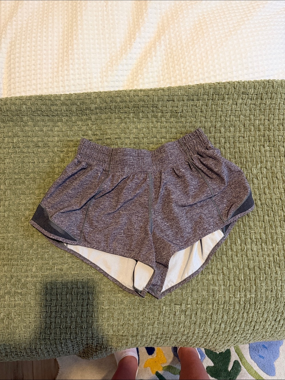 Women's Gray Athletic Running Shorts Lululemon